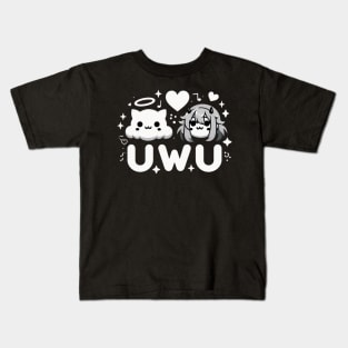 Uwu emoji Kids T-Shirt